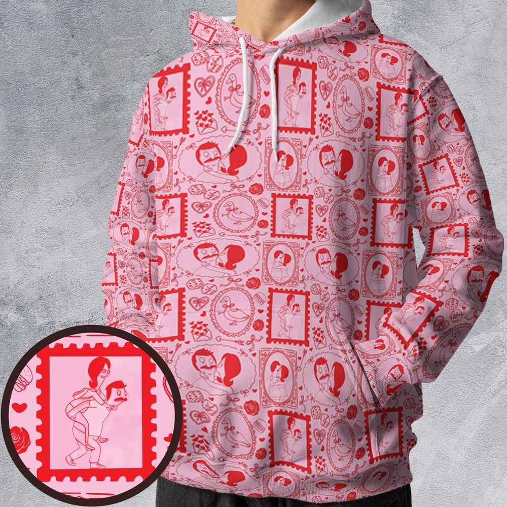 All-over Print Hoodie - QCZF67DD -  - 1