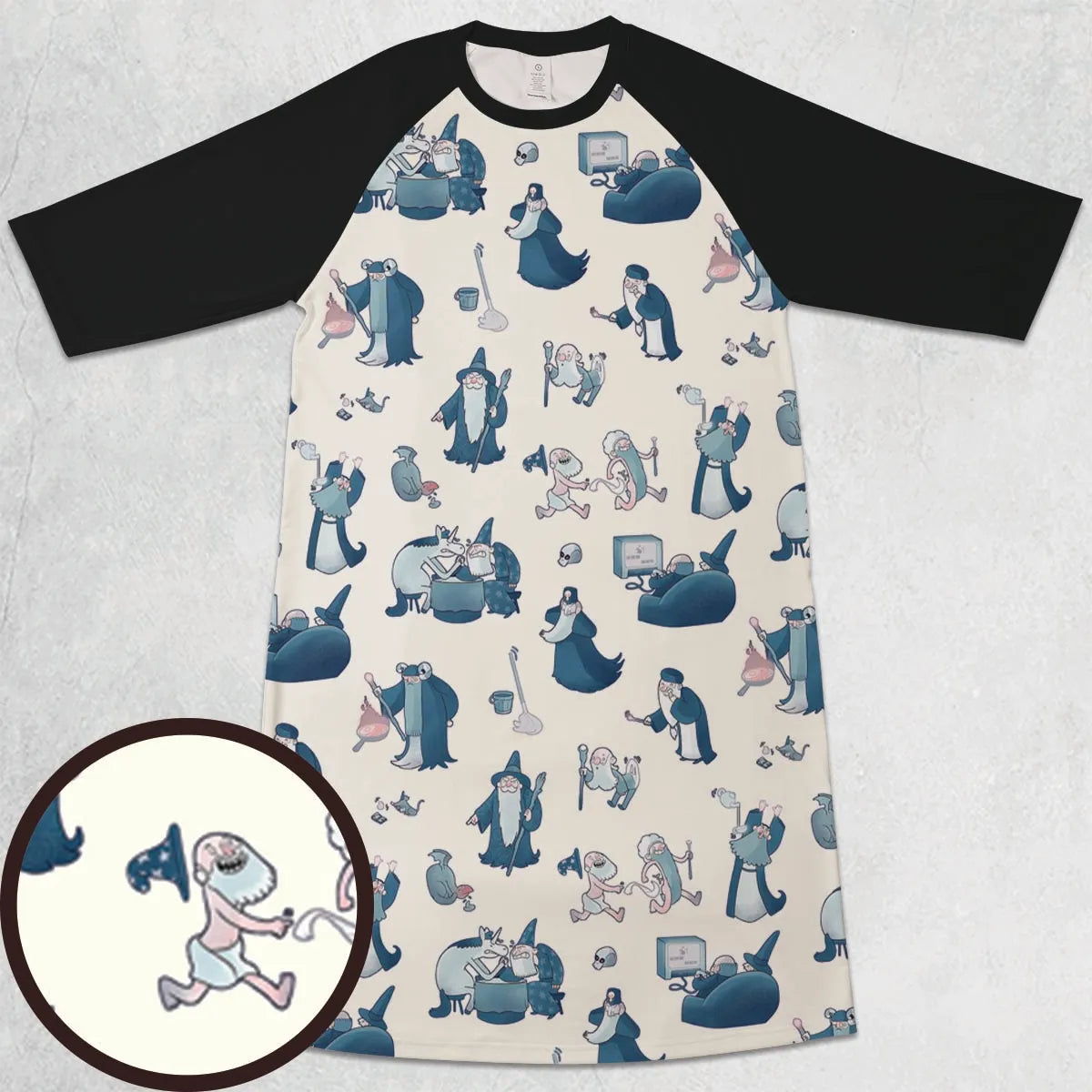 3/4 Sleeve Raglan Dress - 1CBQ59BP