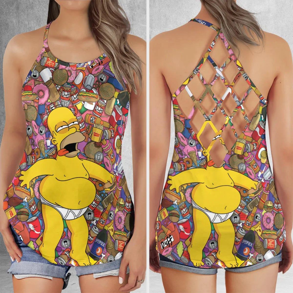 Criss Cross Tank Top - YSNE11H7
