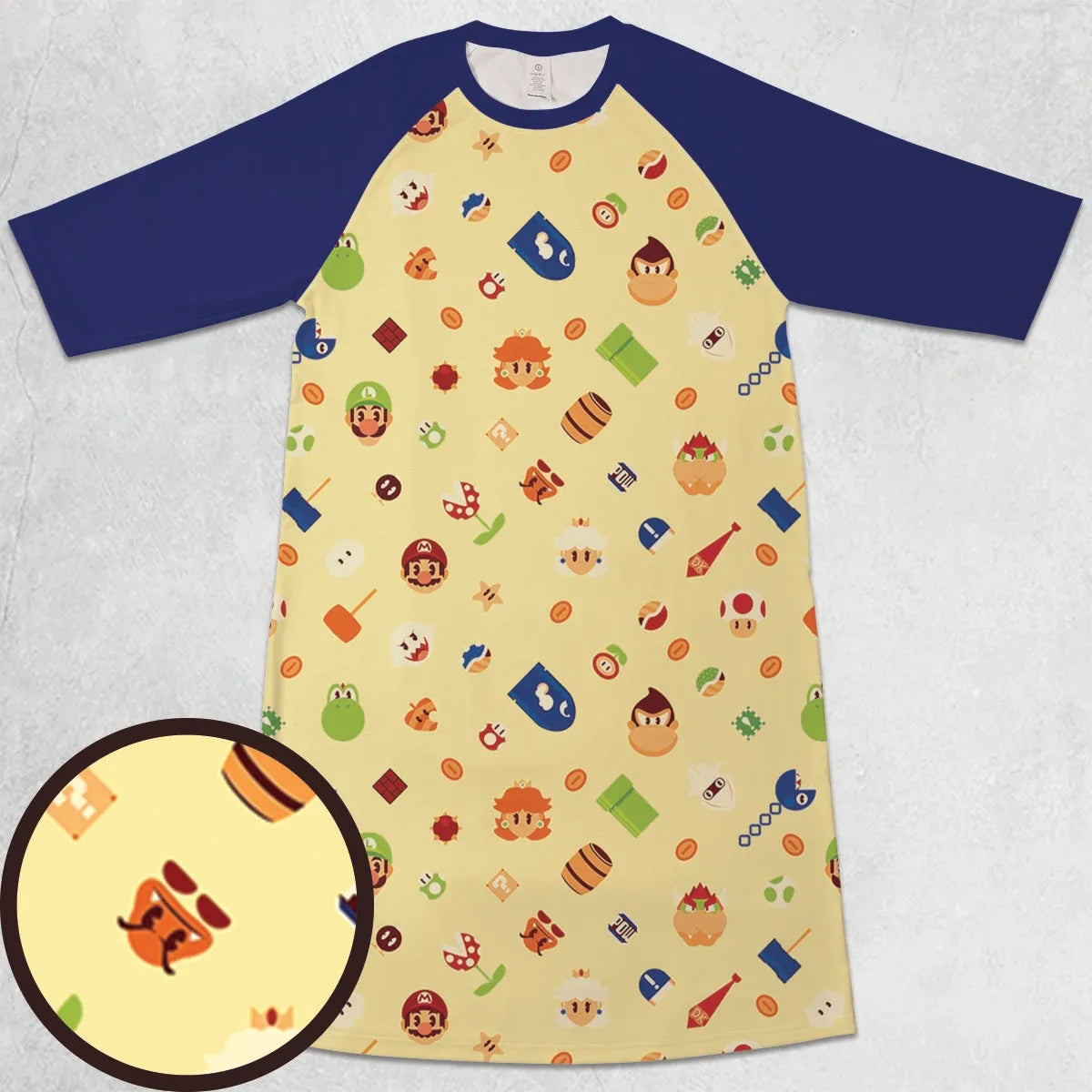 3/4 Sleeve Raglan Dress - F1J9XJZ8