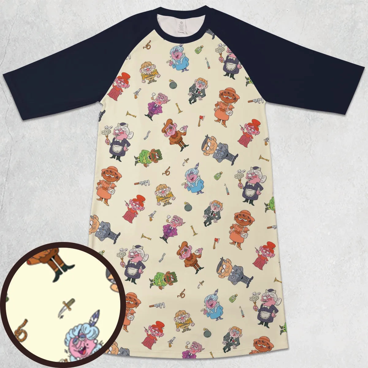 3/4 Sleeve Raglan Dress - BHMGCFYX