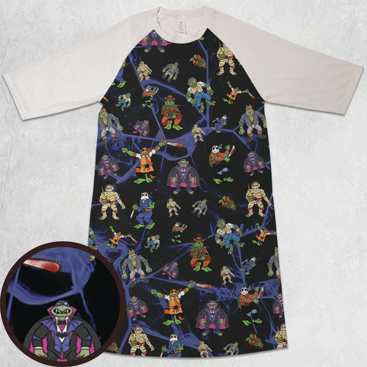3/4 Sleeve Raglan Dress - GDRFUDDN