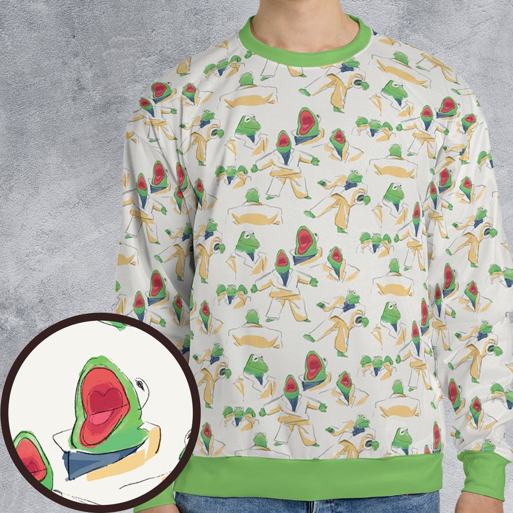 Kermit wearing big suit -  - 1