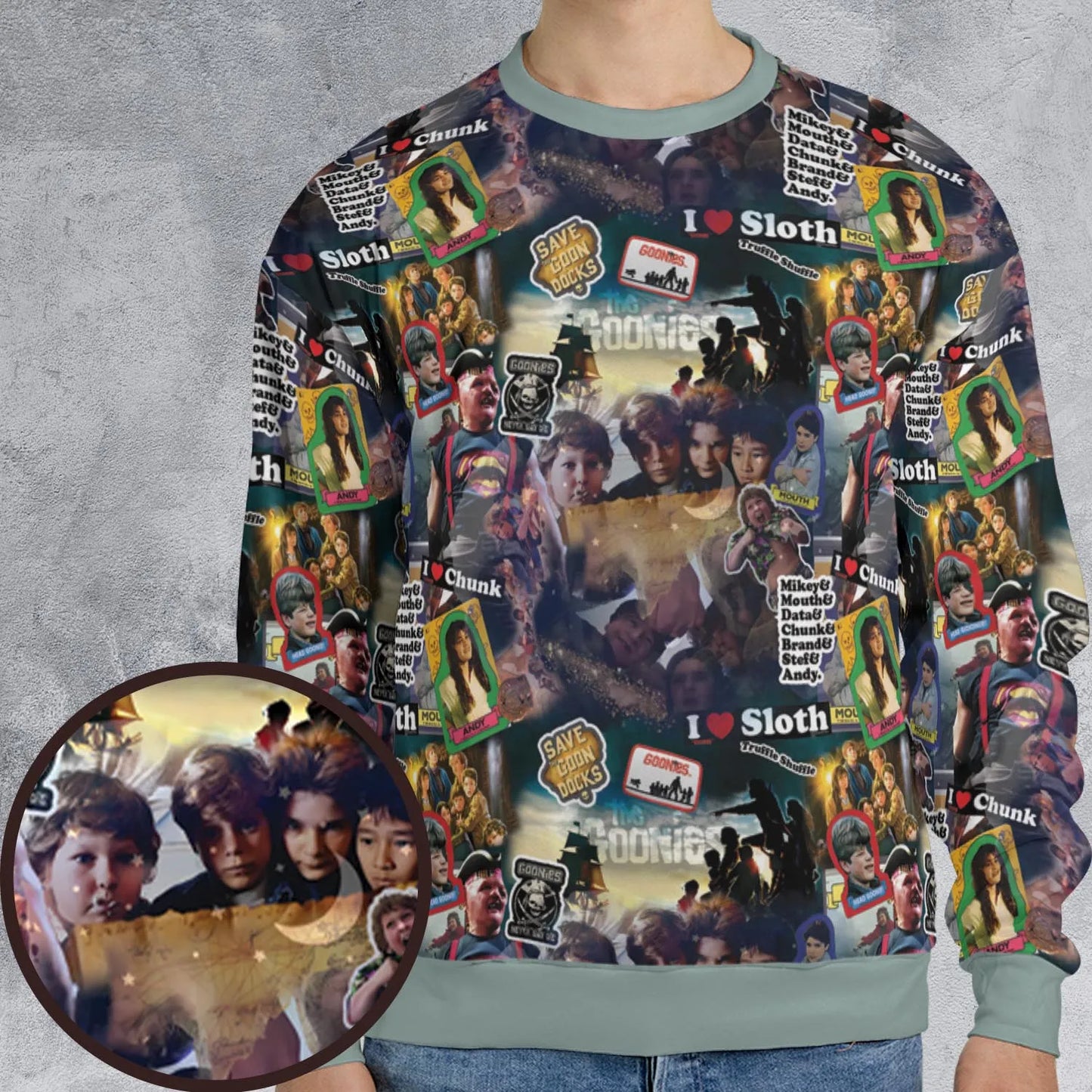 All-over Print Sweatshirt - QBD1MVUM