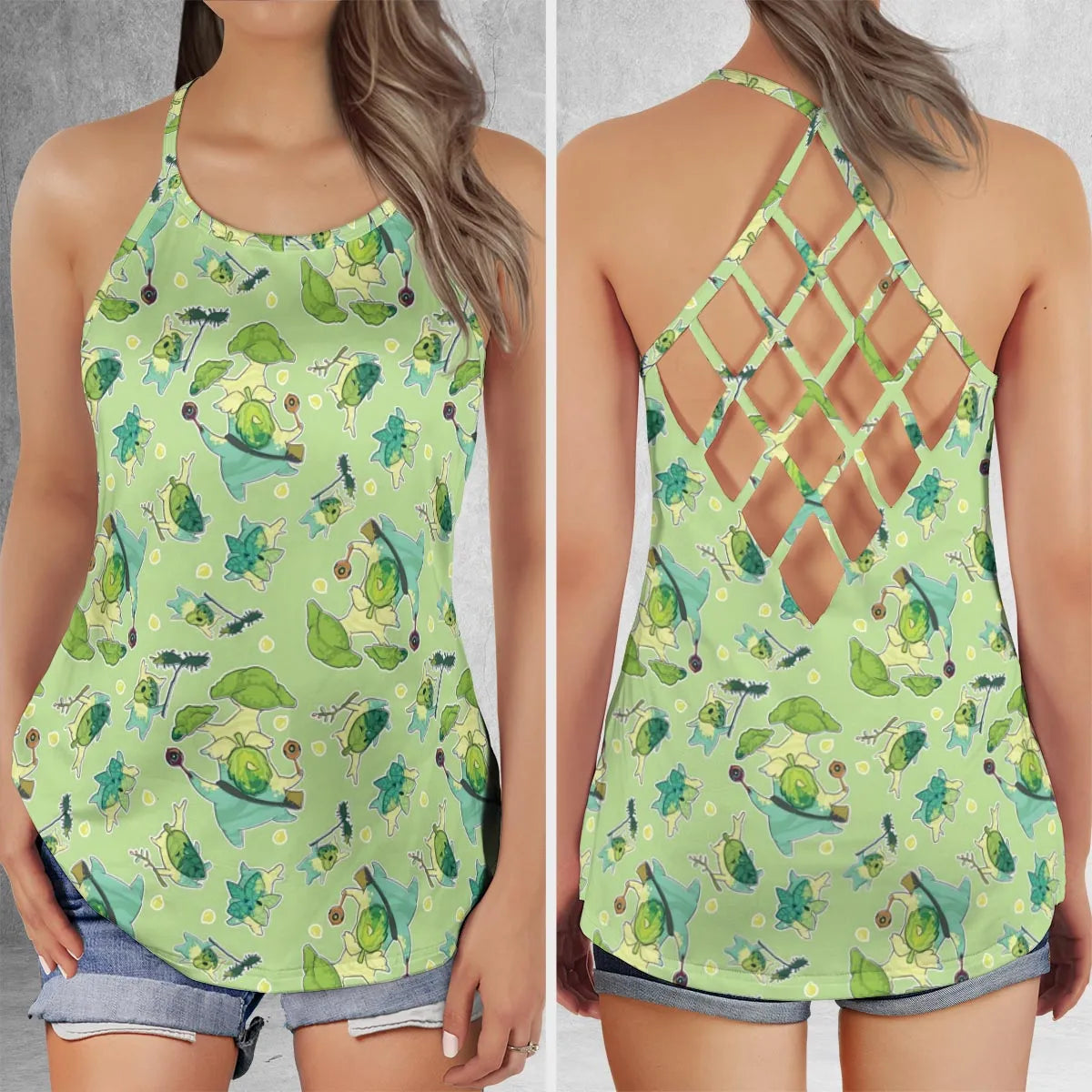 Criss Cross Tank Top - 9QBMJY68