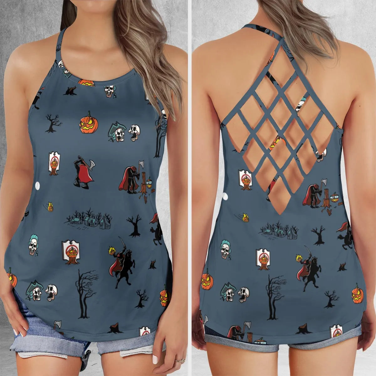 Criss Cross Tank Top - UVKCL4ME