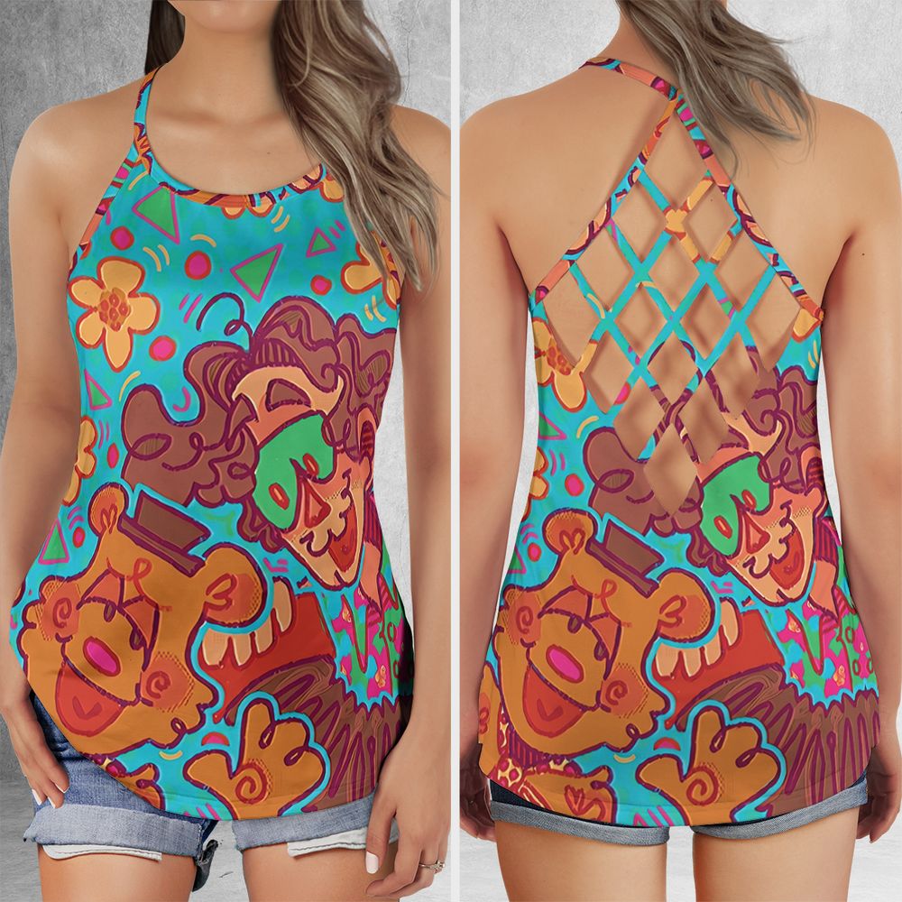 Criss Cross Tank Top - BYQ6XF98 -  - 1