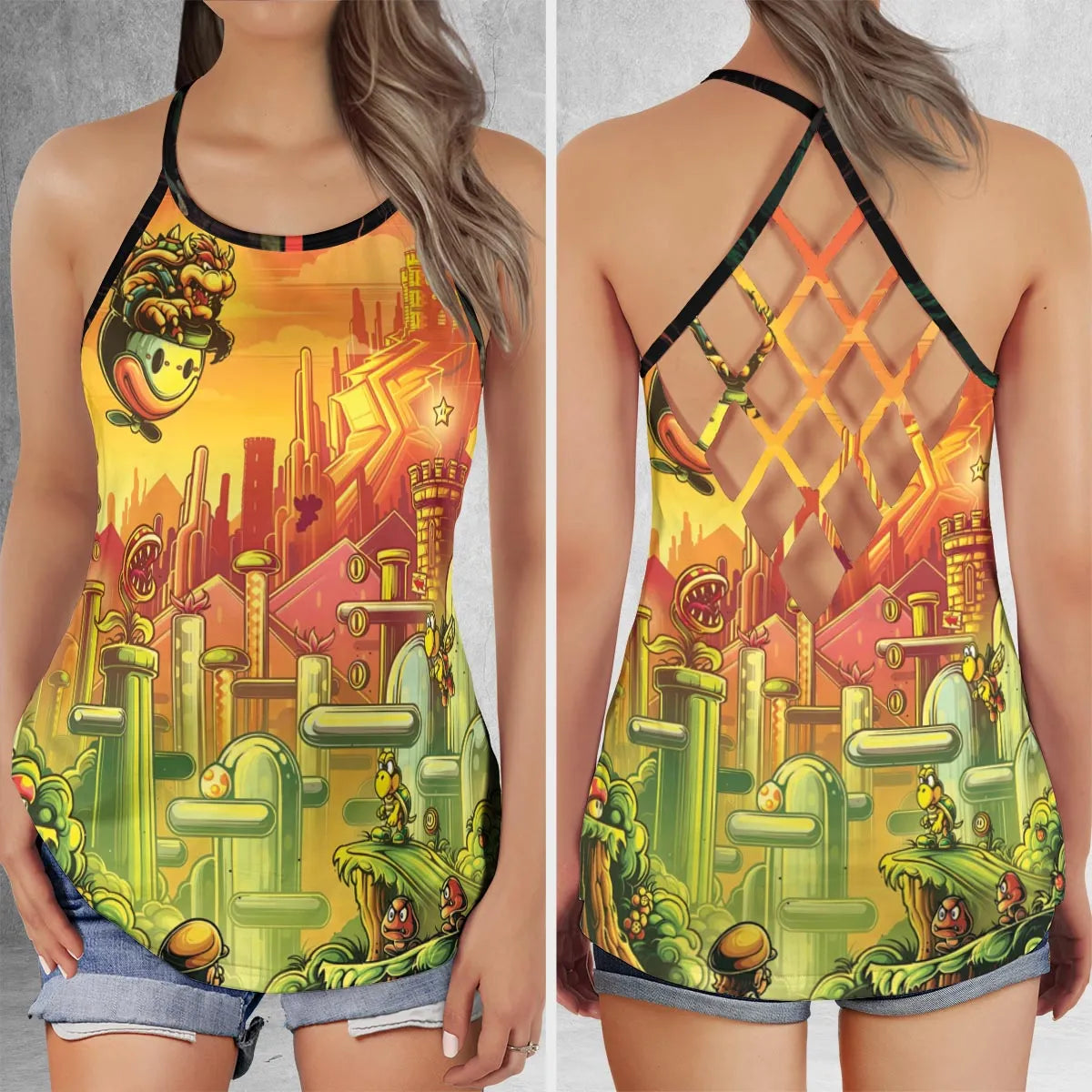 Criss Cross Tank Top - 1HTDCHUM