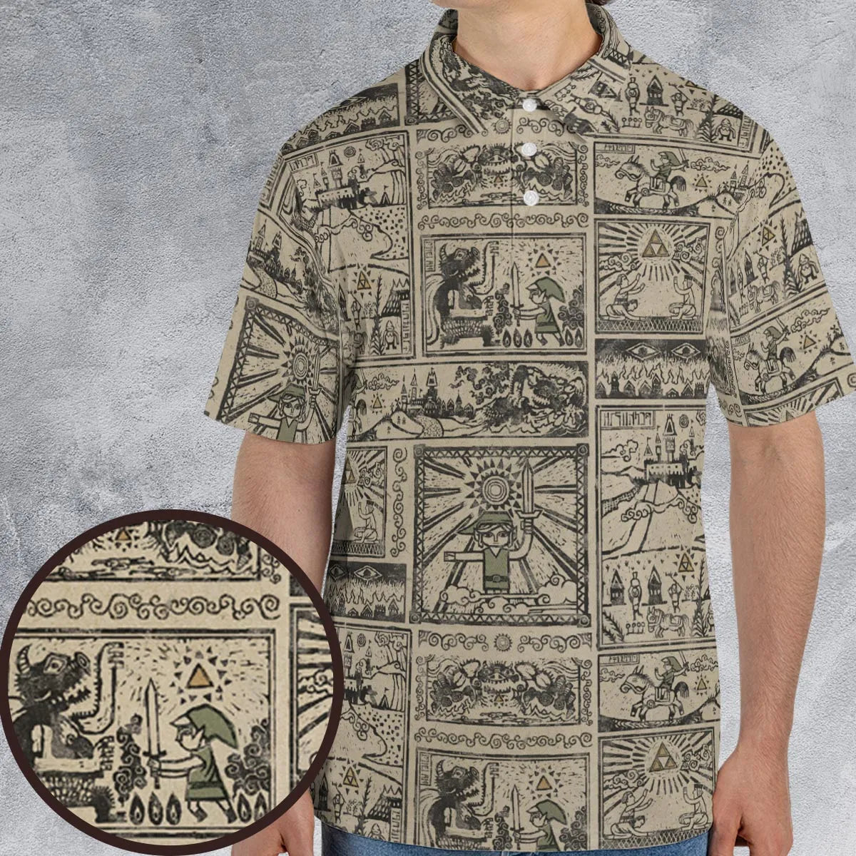 AOP Men/Women Polo Shirt - Z1B6Y5RR
