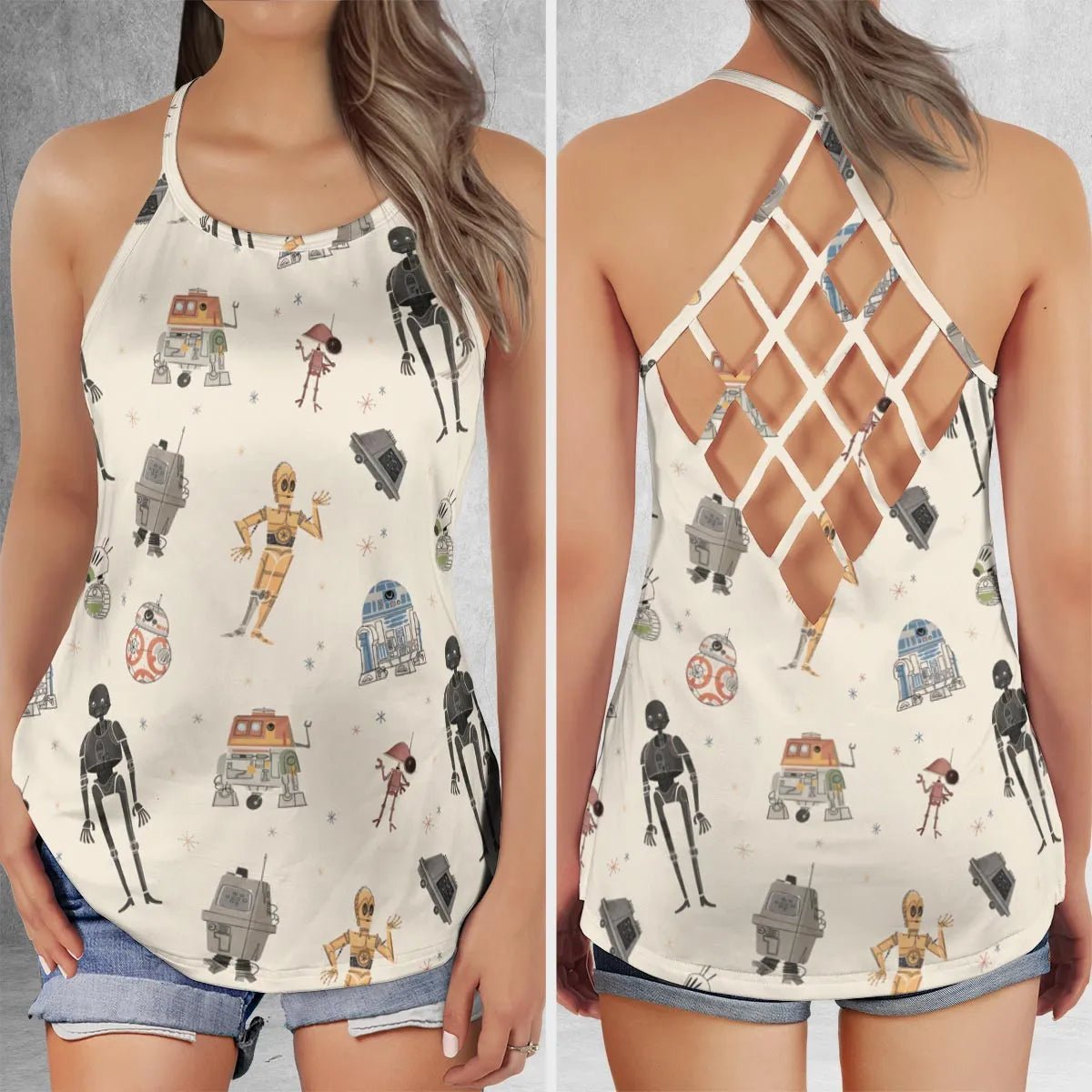 Criss Cross Tank Top - BBT8GBJU