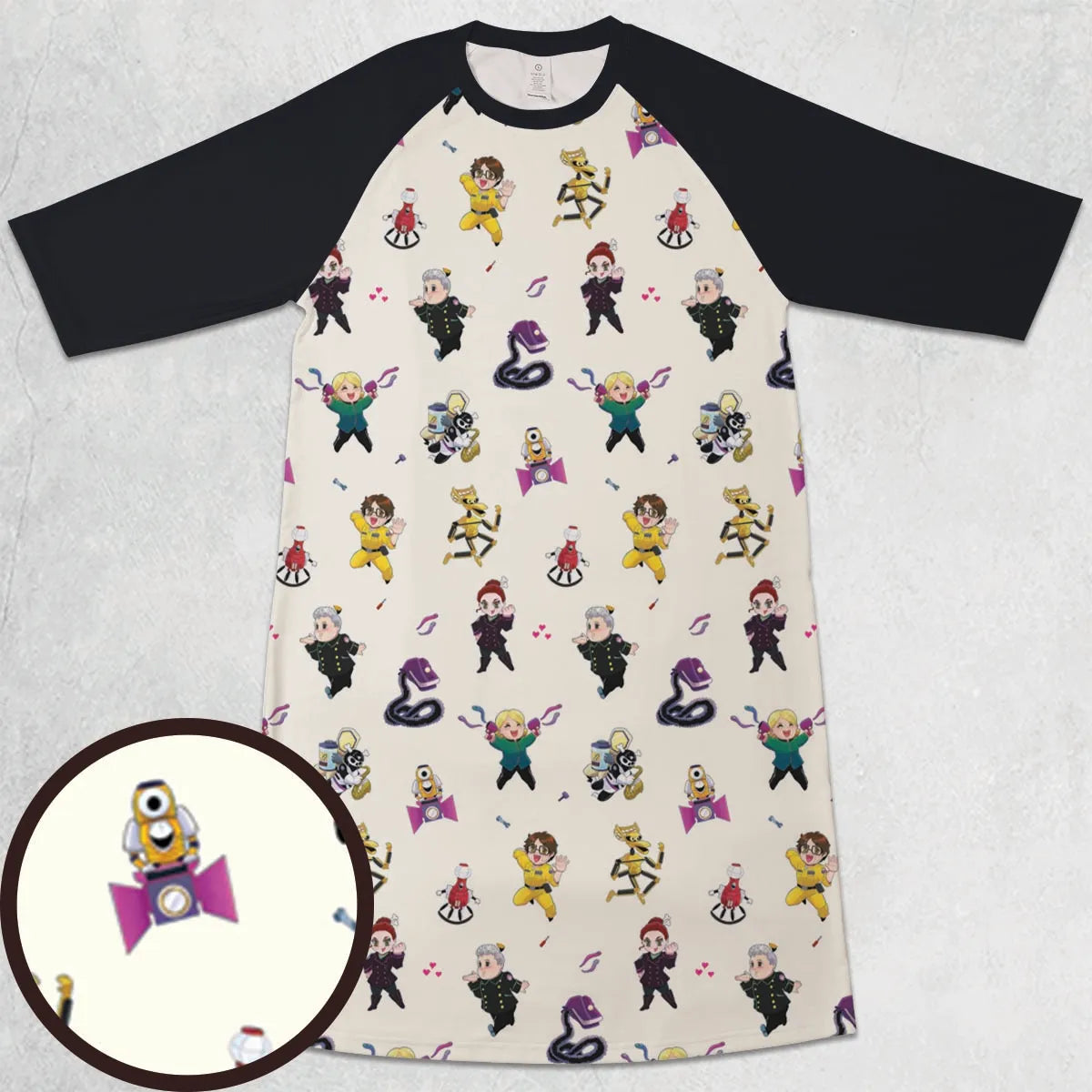 3/4 Sleeve Raglan Dress - 1WZG9D3E