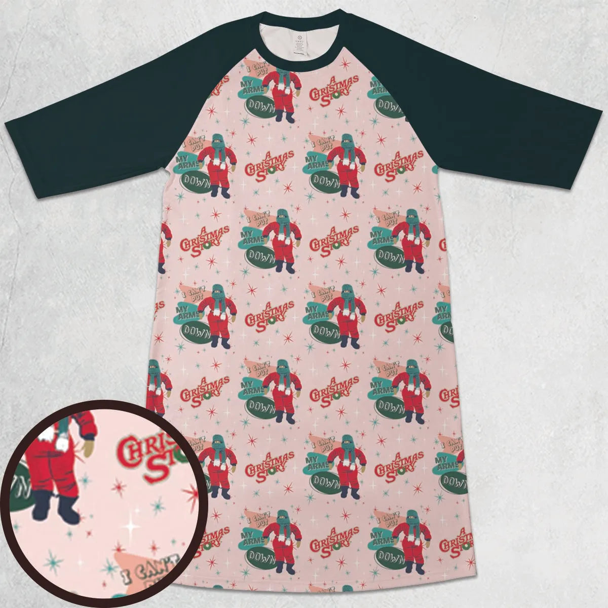 3/4 Sleeve Raglan Dress - NWVHZNM5