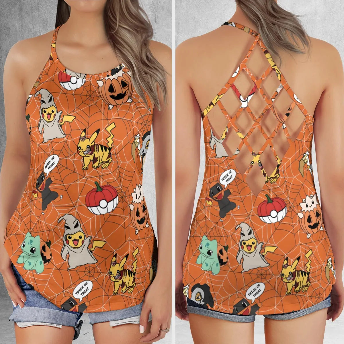 Criss Cross Tank Top - GMETG8SH