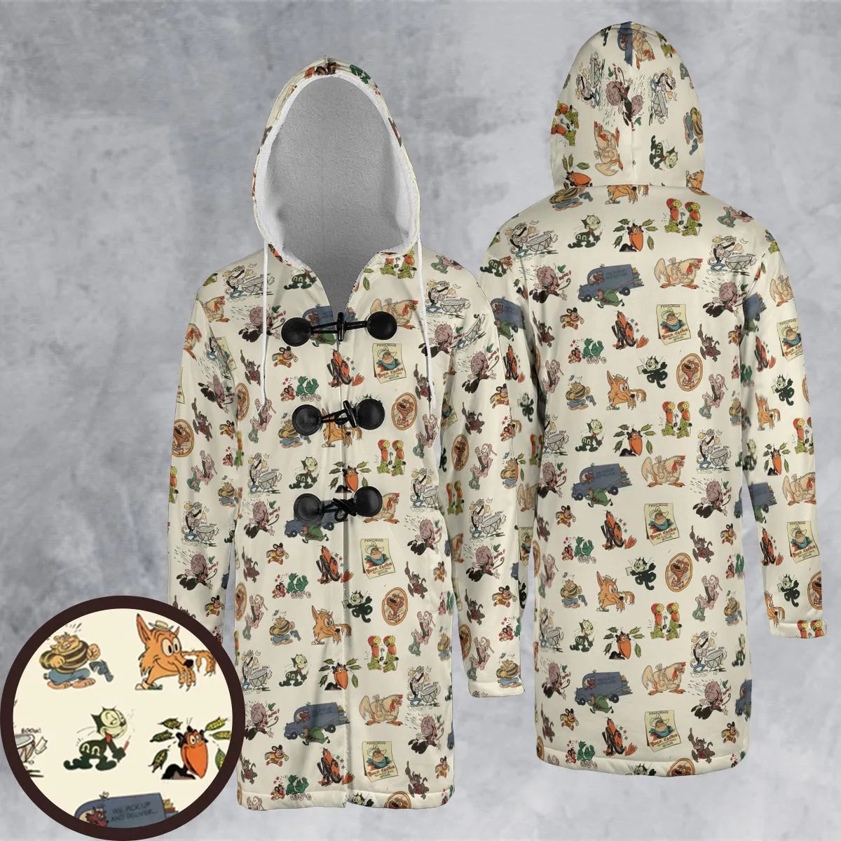 Hooded Cloak Coat - 24DRWN2A