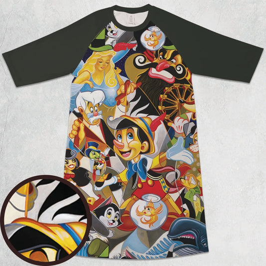 3/4 Sleeve Raglan Dress - 2TBFCY6T