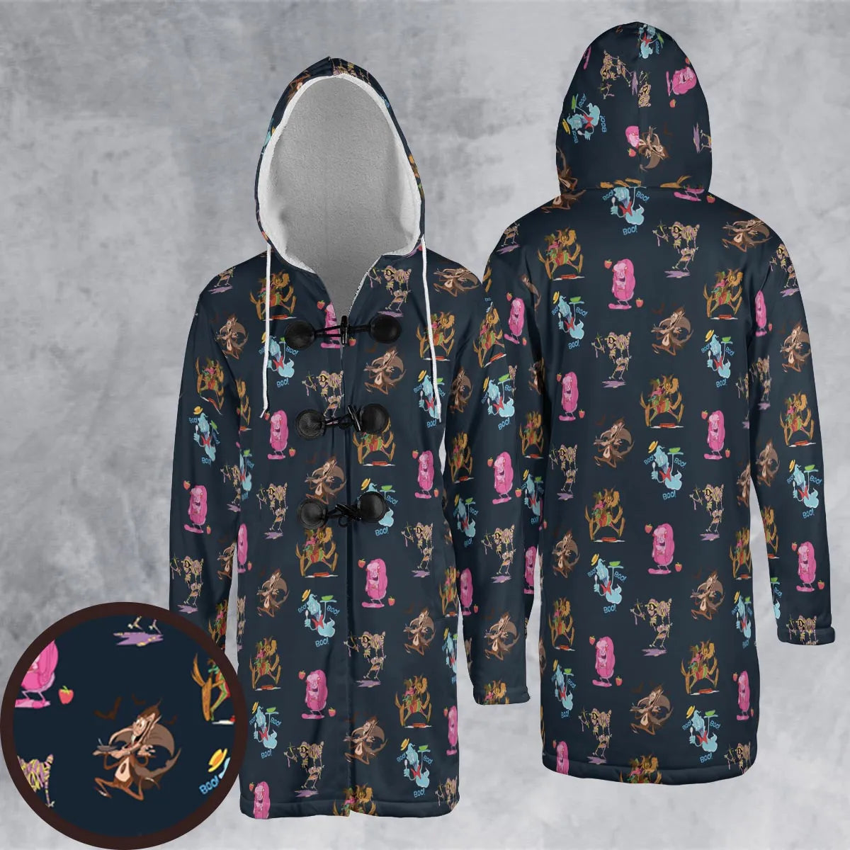 Hooded Cloak Coat - K1UXSBZ2