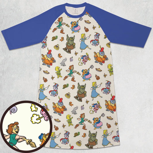 3/4 Sleeve Raglan Dress - 3LBTMZ7A