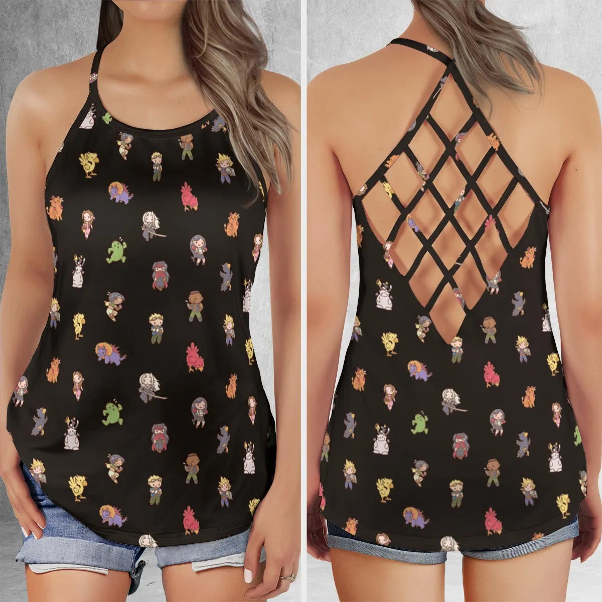 Criss Cross Tank Top - 26XRBPKF