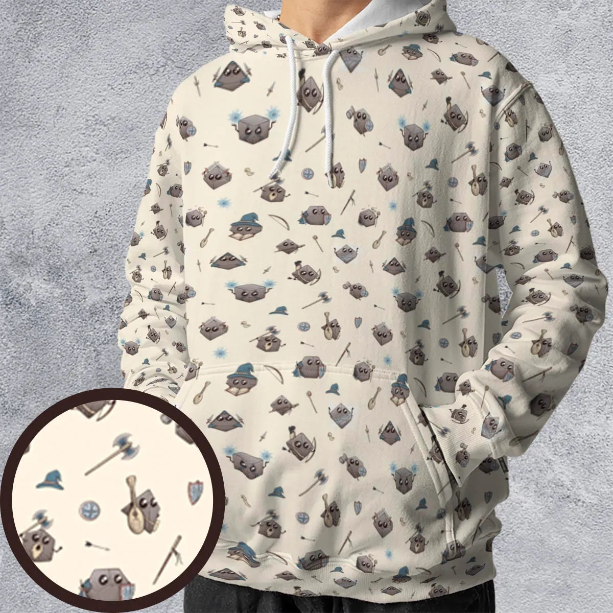 All-over Print Hoodie - B4ZSNAJ6