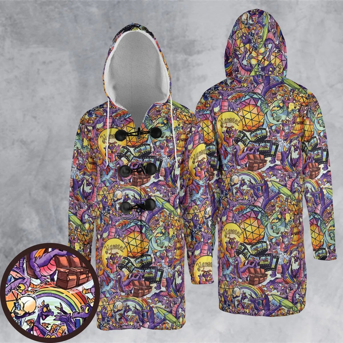 Hooded Cloak Coat - 9D298365