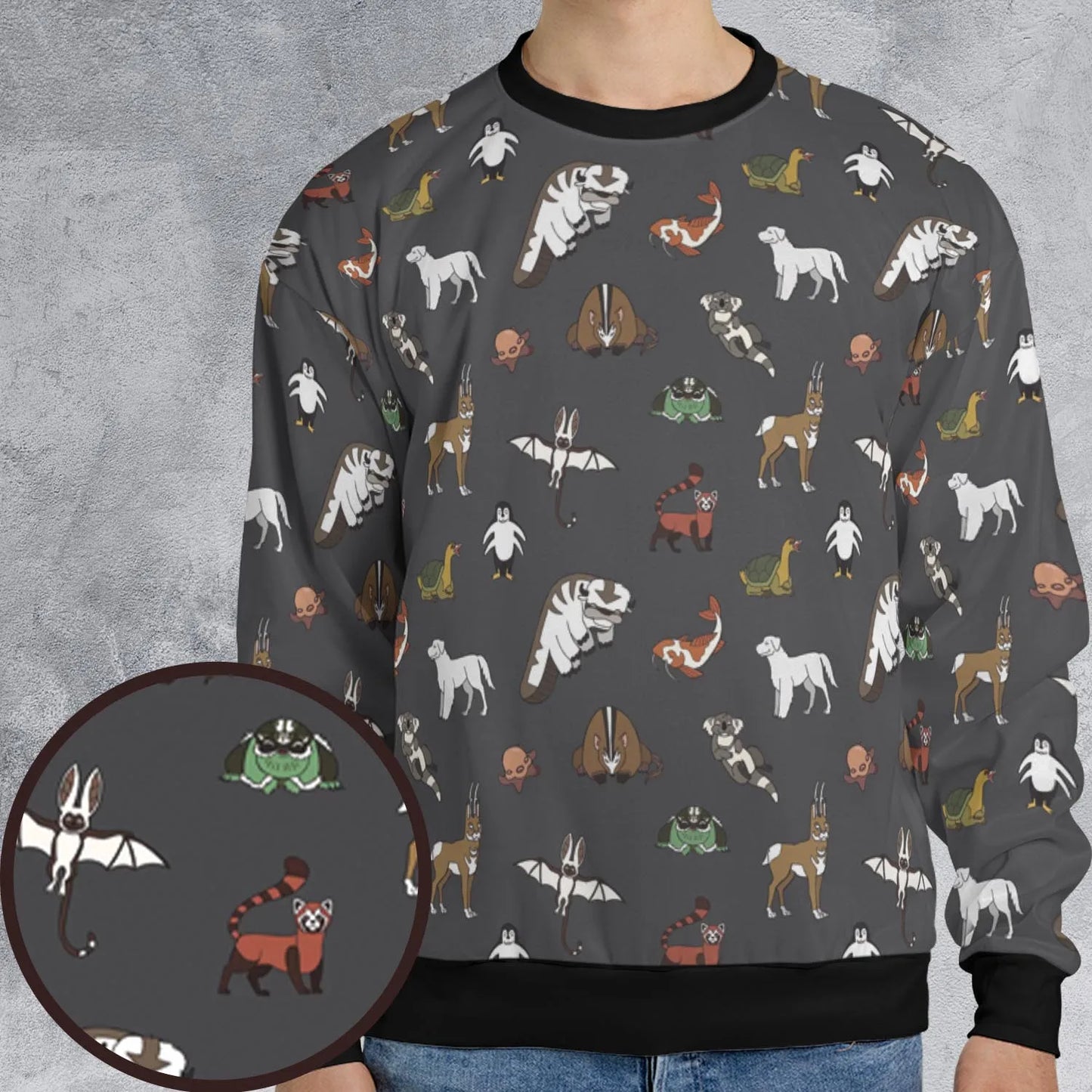 All-over Print Sweatshirt - FSNUZR35