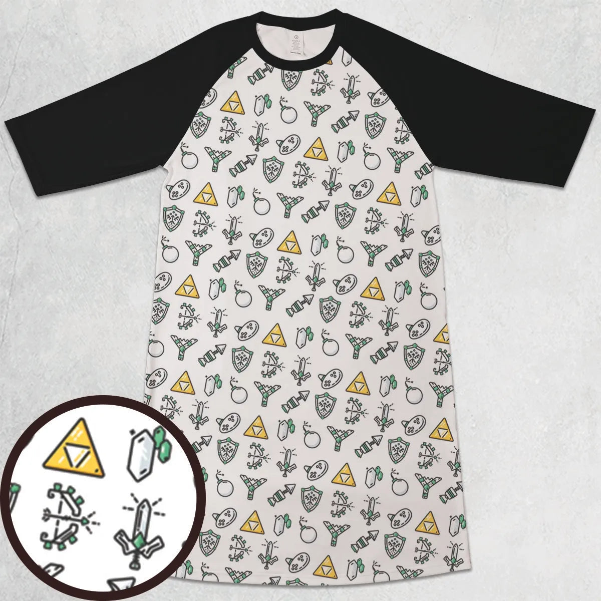 3/4 Sleeve Raglan Dress - 46KXFE6X