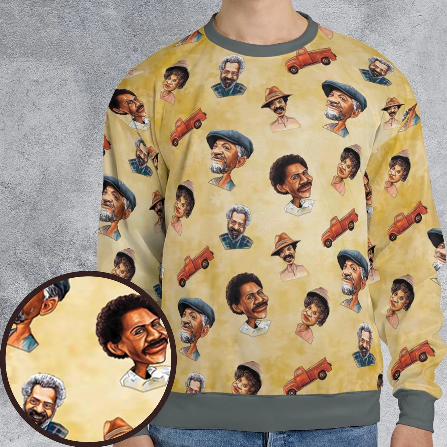 All-over Print Sweatshirt - M5X1X4D9