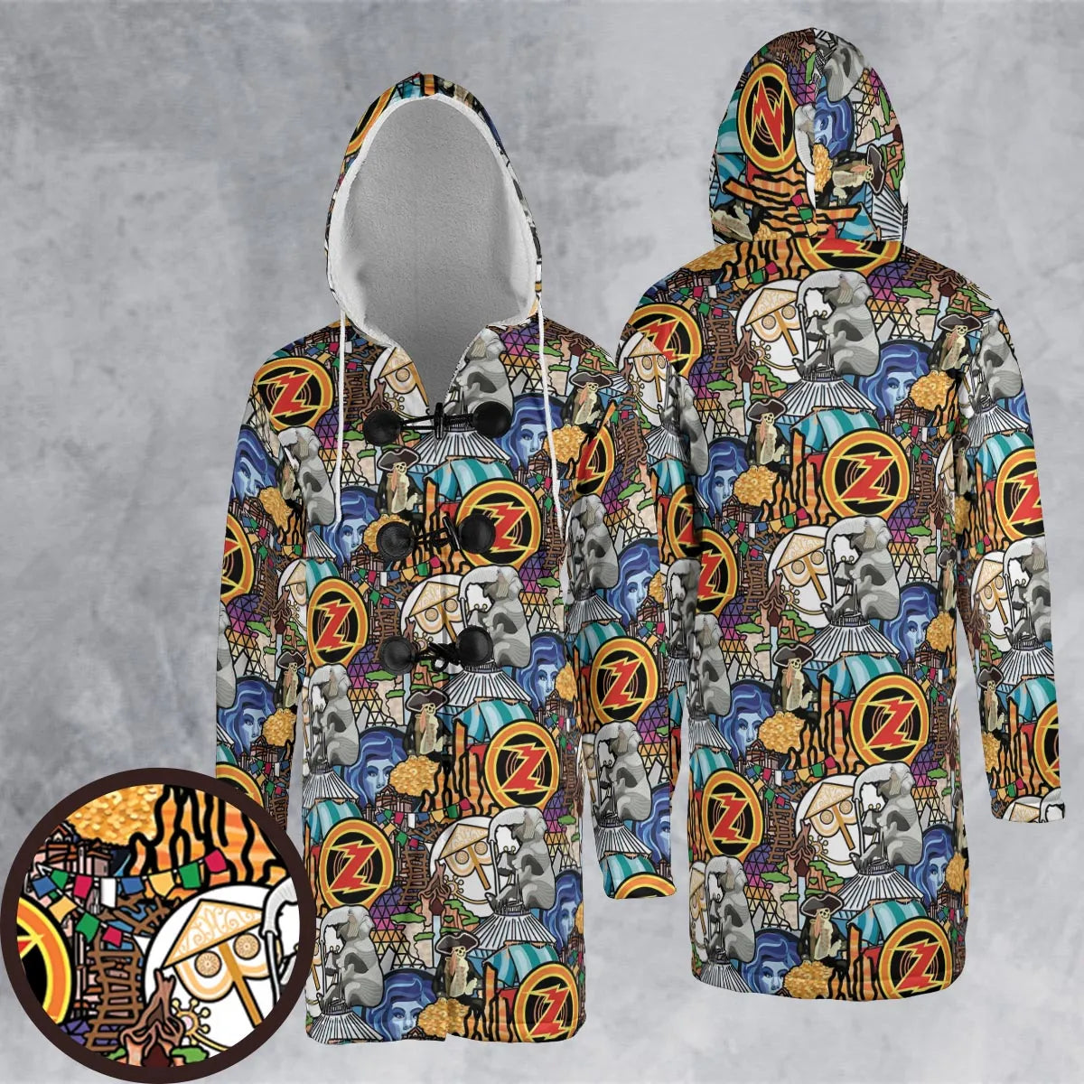 Hooded Cloak Coat - UZDR918D