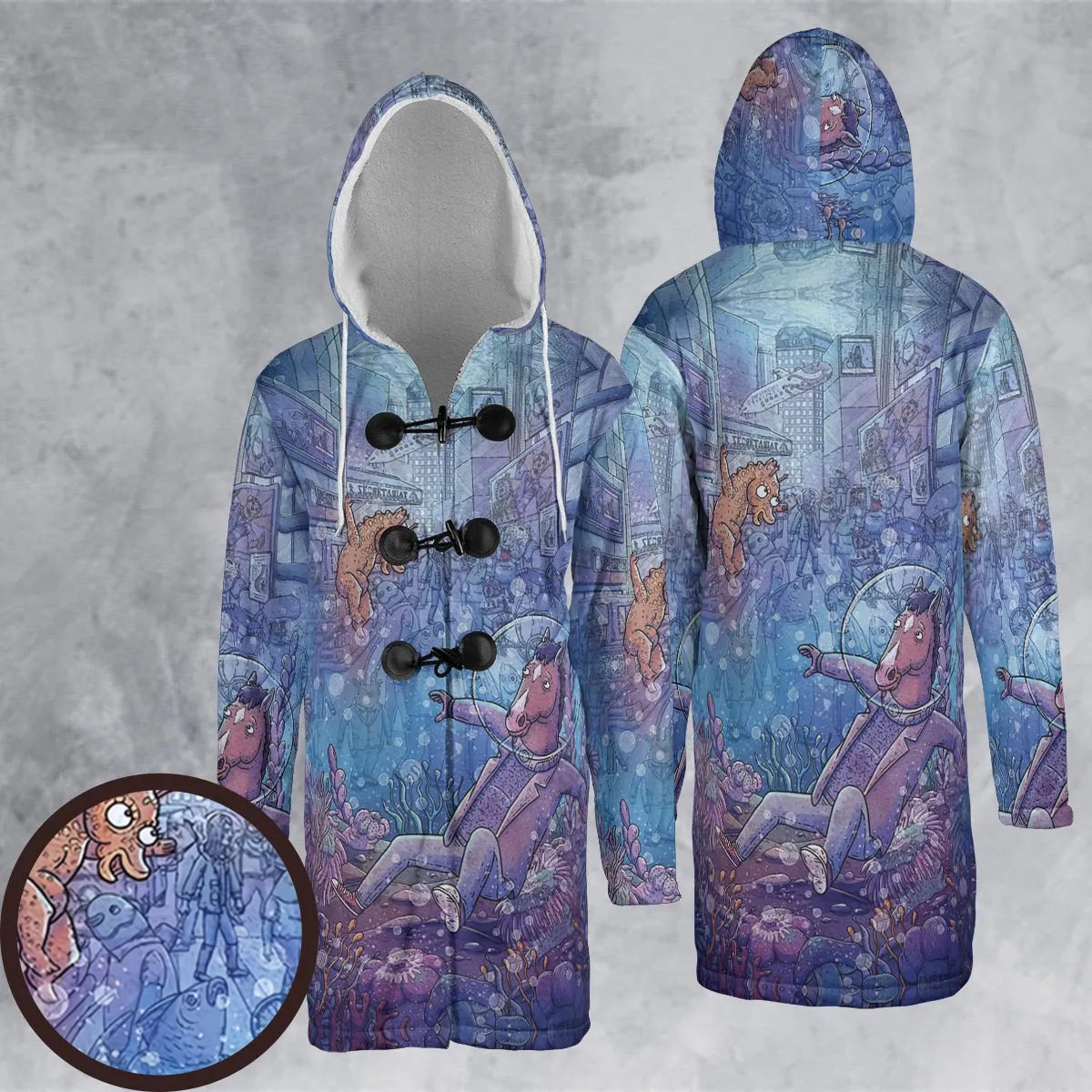 Hooded Cloak Coat - S6ZD5ESG