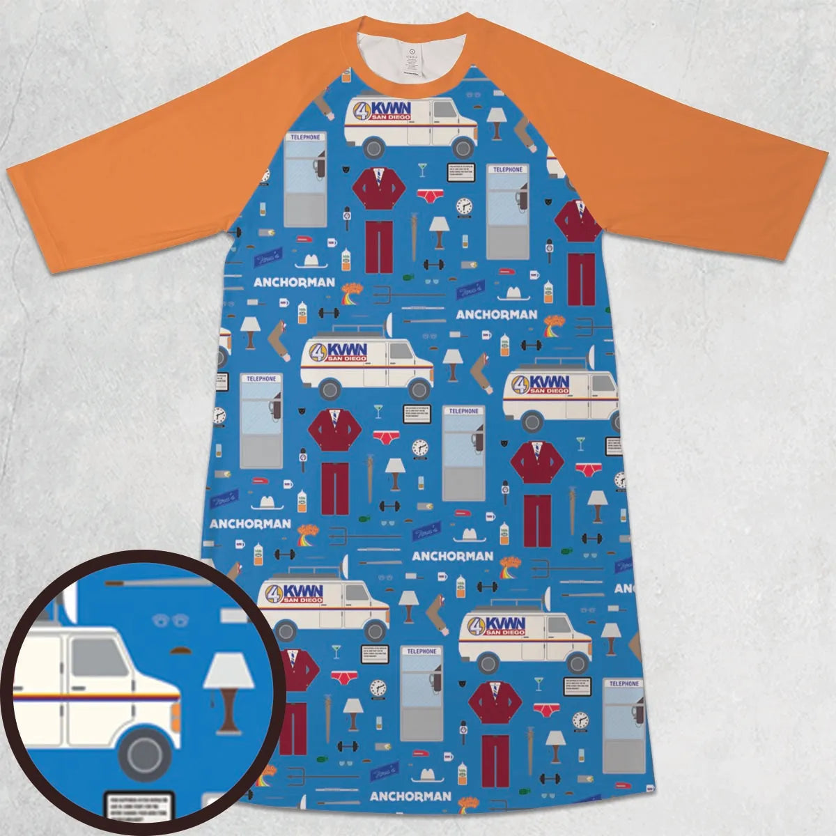 3/4 Sleeve Raglan Dress - DWL5A1T5