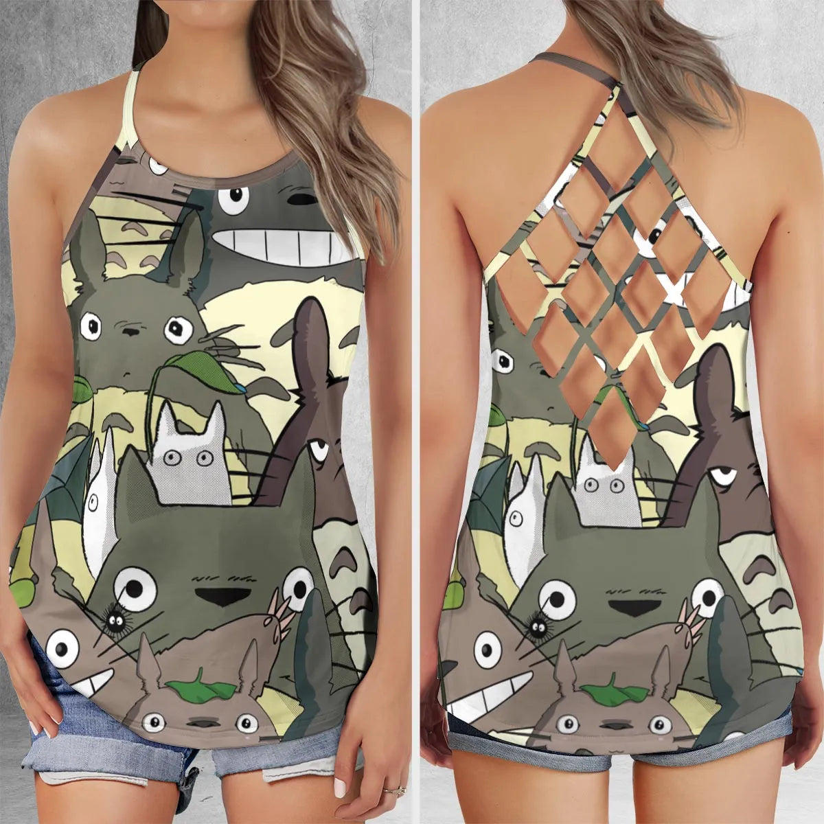 Criss Cross Tank Top - MYBK5L1R