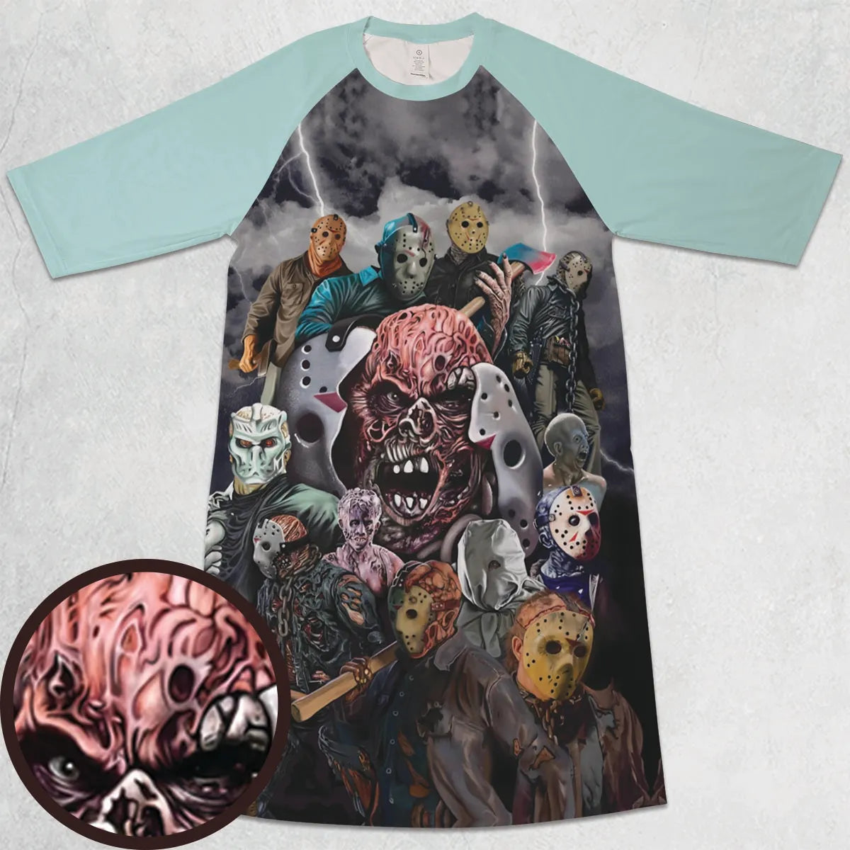 3/4 Sleeve Raglan Dress - 2TW5R3GW