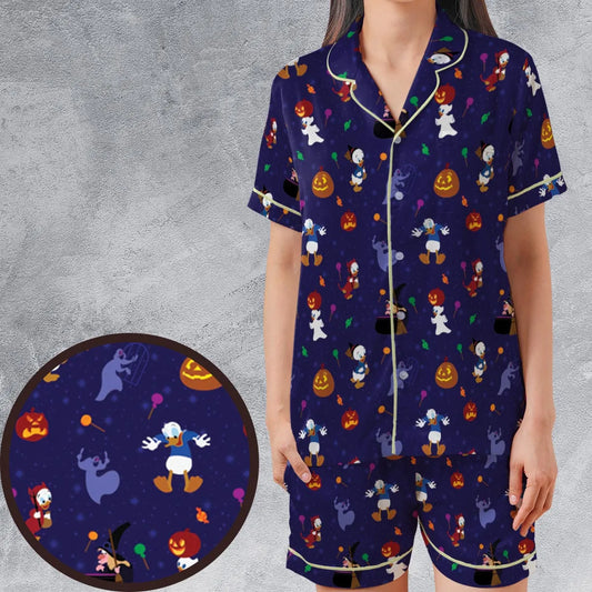 Satin Short-Sleeve Pajamas Set - UXRXRM6R