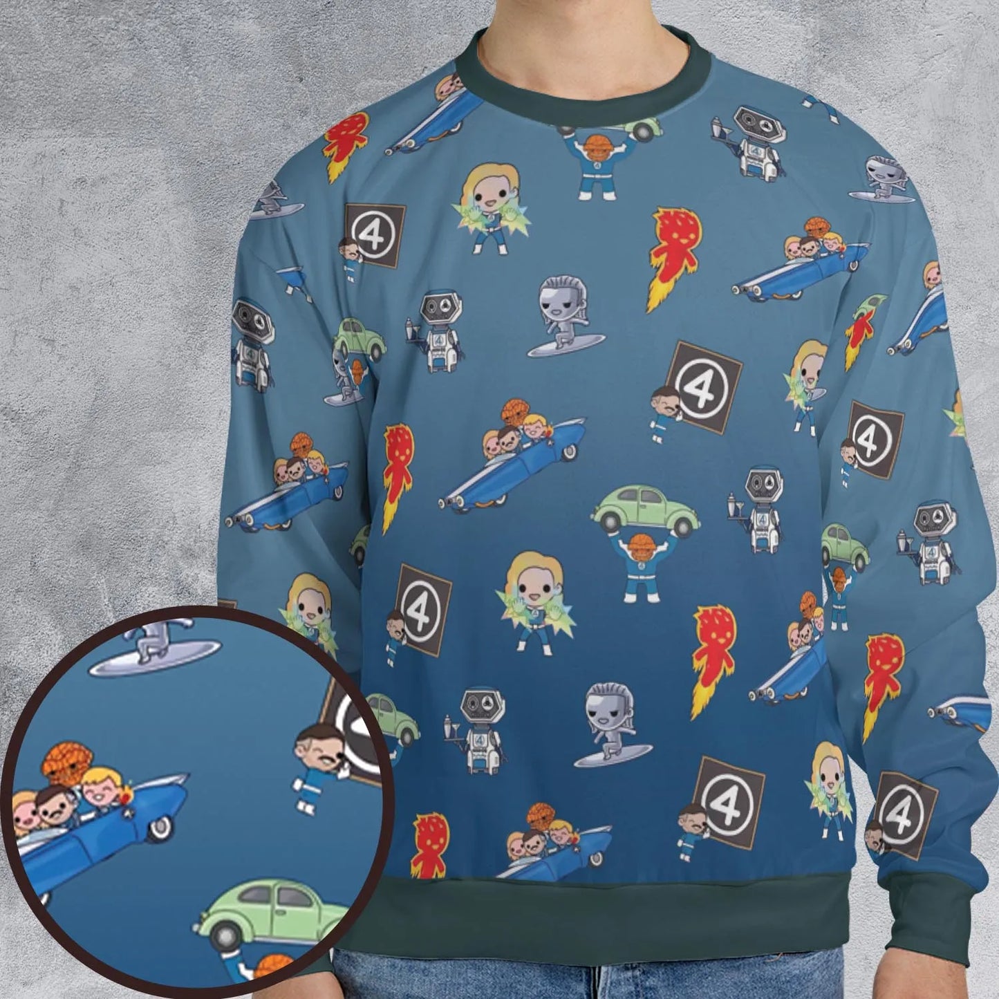 All-over Print Sweatshirt - 8W7549XZ
