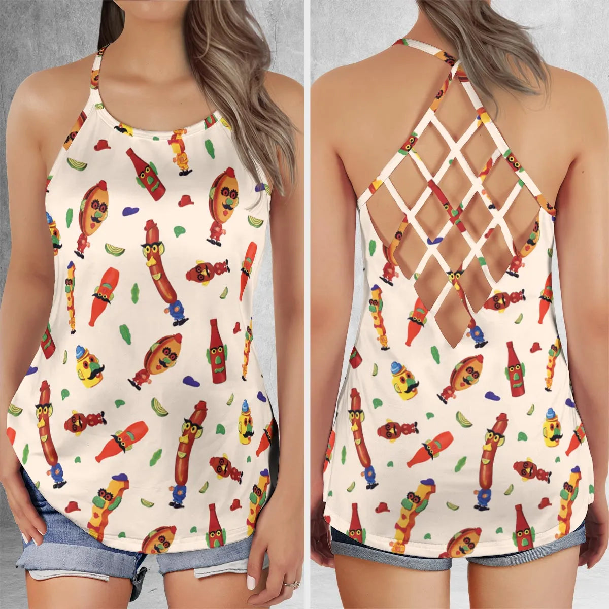 Criss Cross Tank Top - WTP6LTZ3