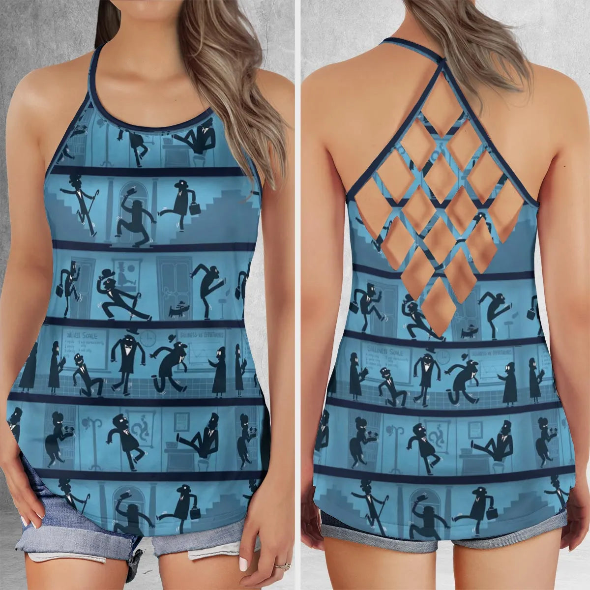 Criss Cross Tank Top - Z66DP1JS