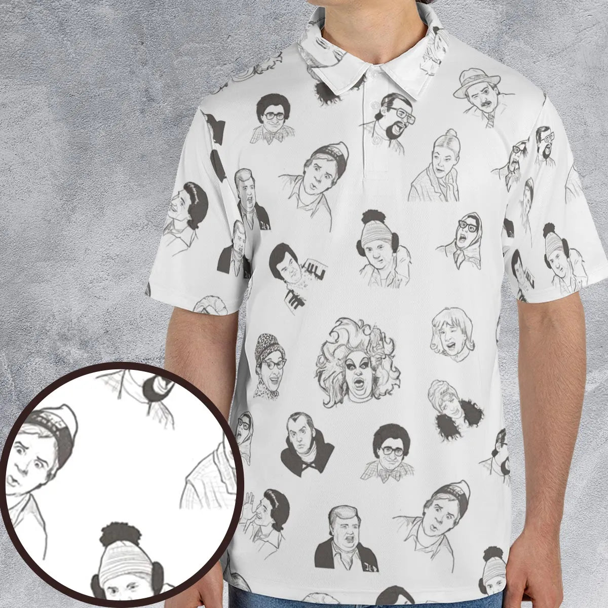 AOP Men/Women Polo Shirt - H2ZFMVYH