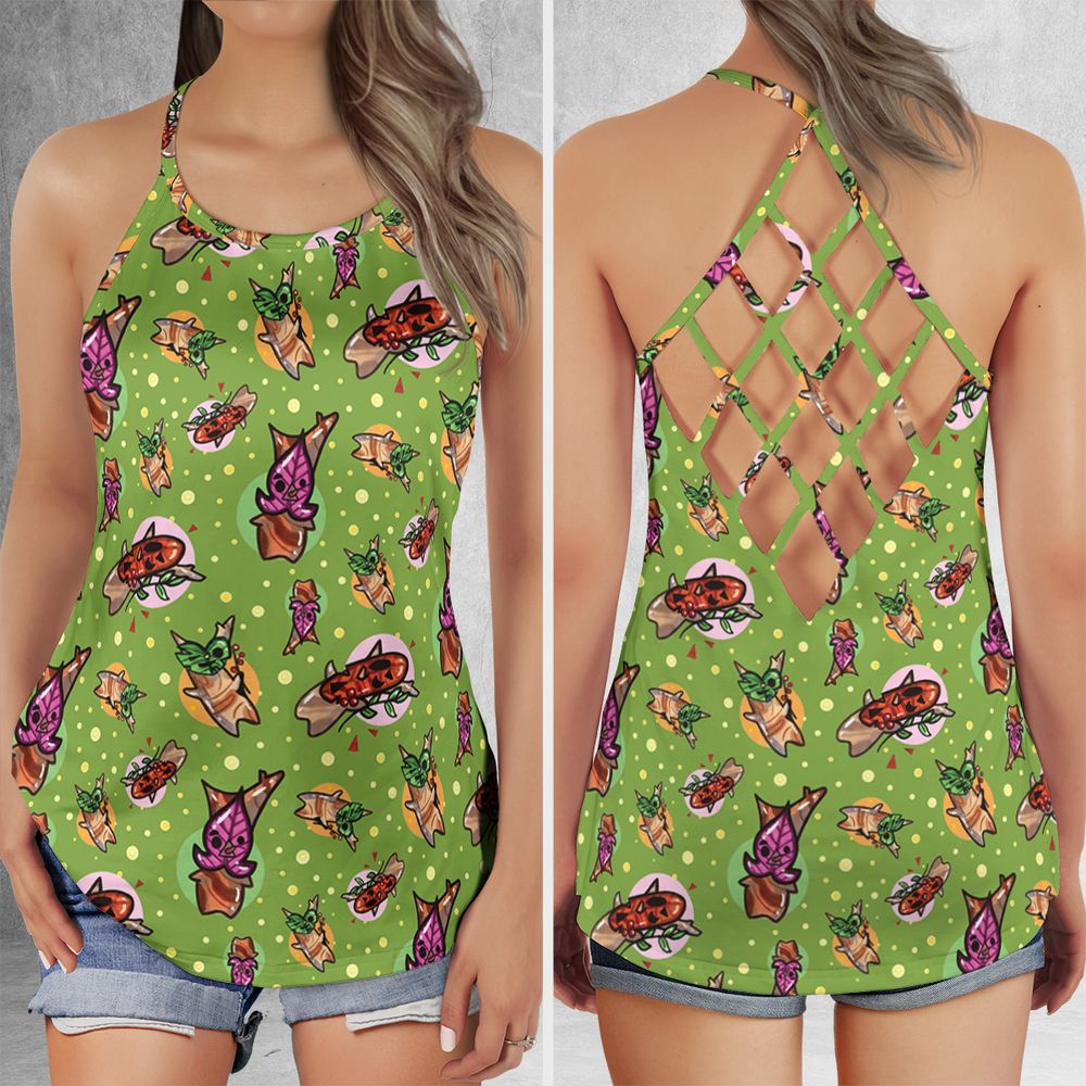 Criss Cross Tank Top - PM2RDBNM -  - 1