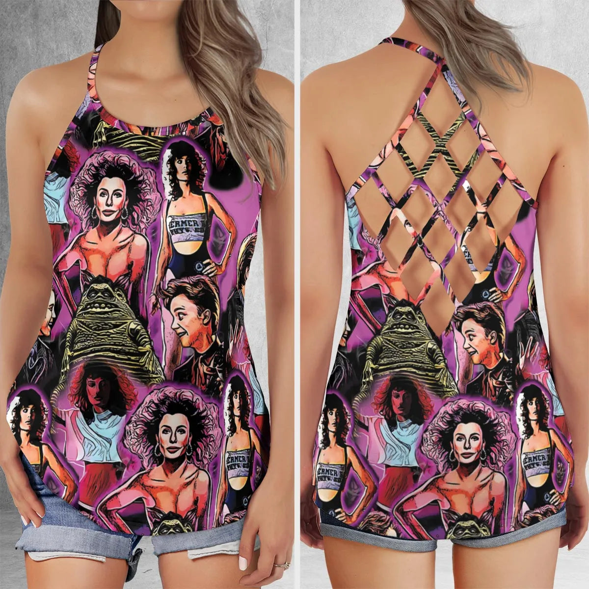 Criss Cross Tank Top - BA8S4UY1