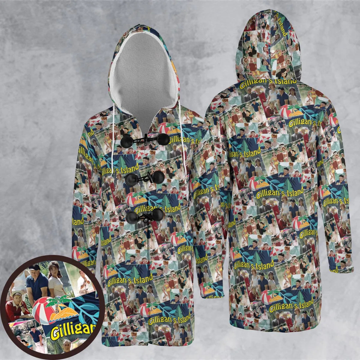 Hooded Cloak Coat - 8WNH8LTD