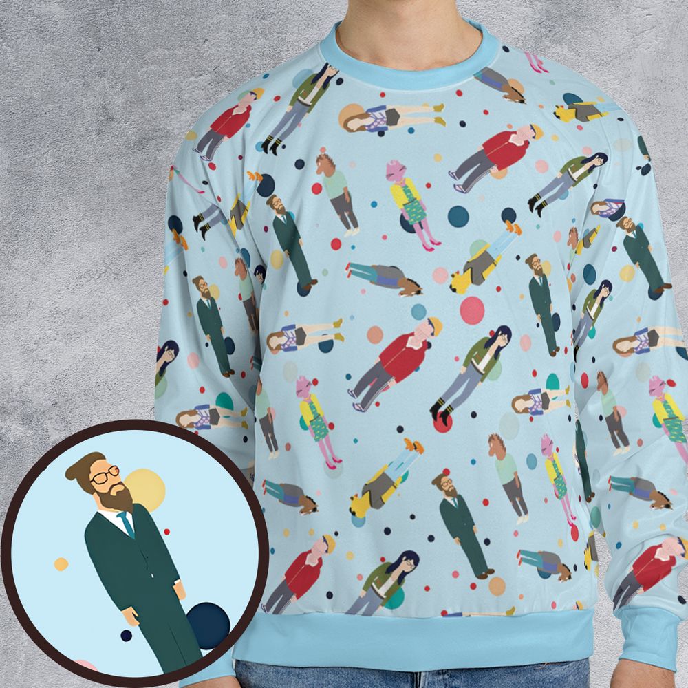 All-over Print Sweatshirt - 96JV74HG -  - 1