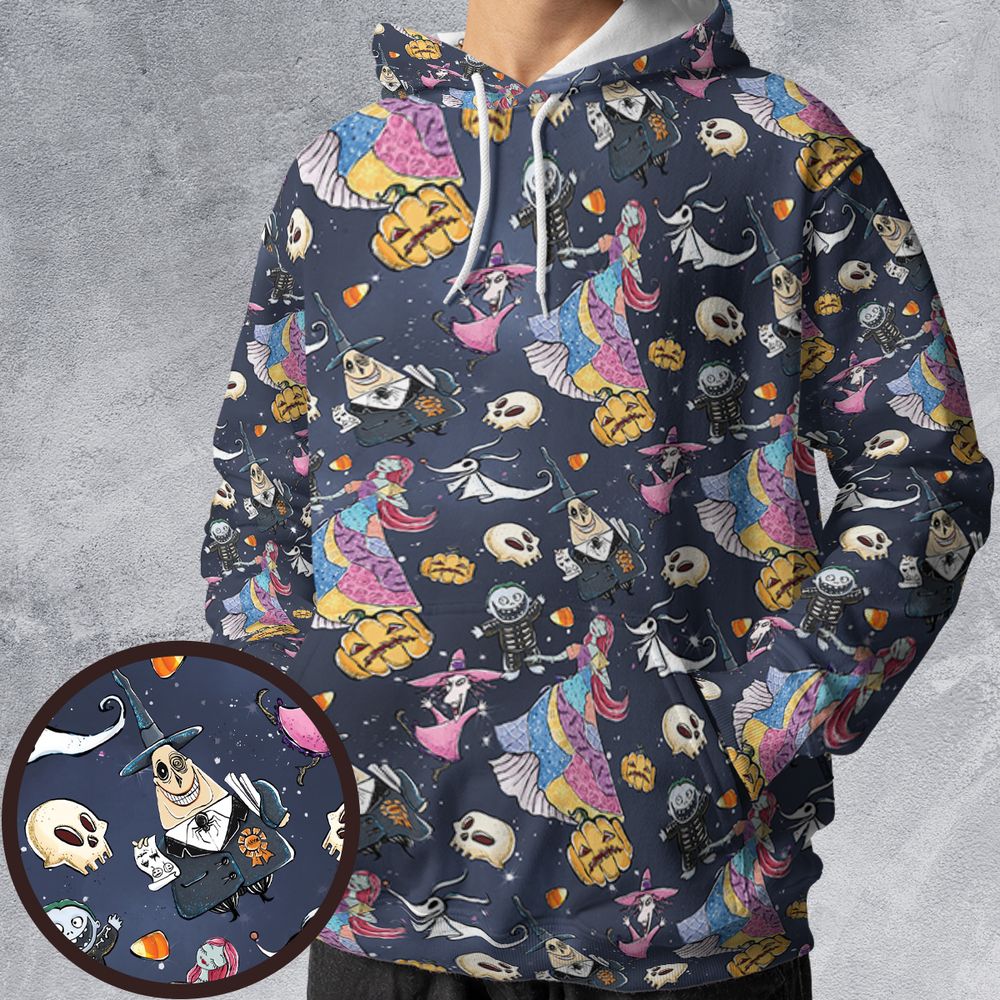 All-over Print Hoodie - KTUJ8ME9 -  - 1