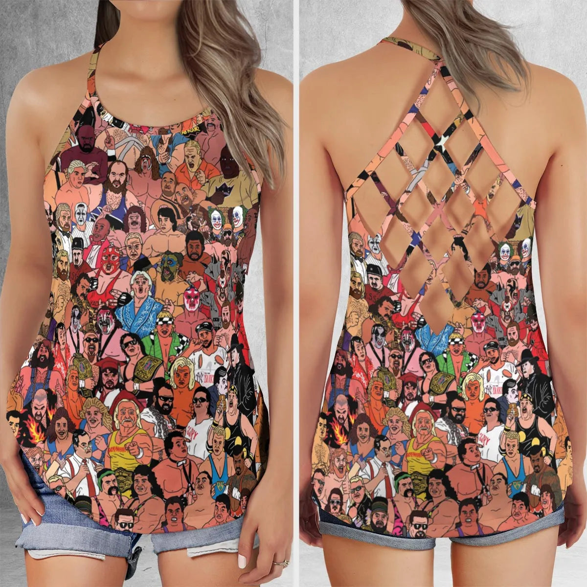 Criss Cross Tank Top - YUNLU7U7