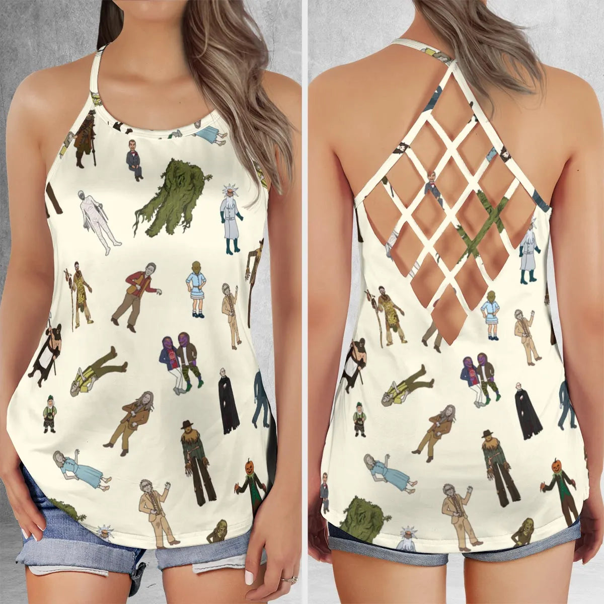 Criss Cross Tank Top - BGXNMEAT