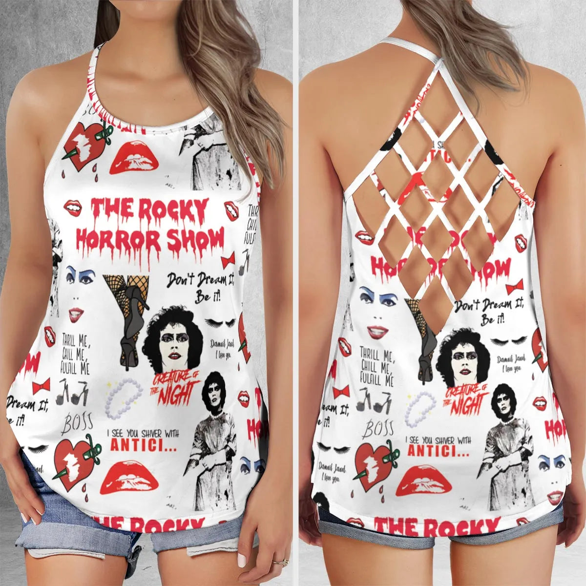 Criss Cross Tank Top - GJDY113Y