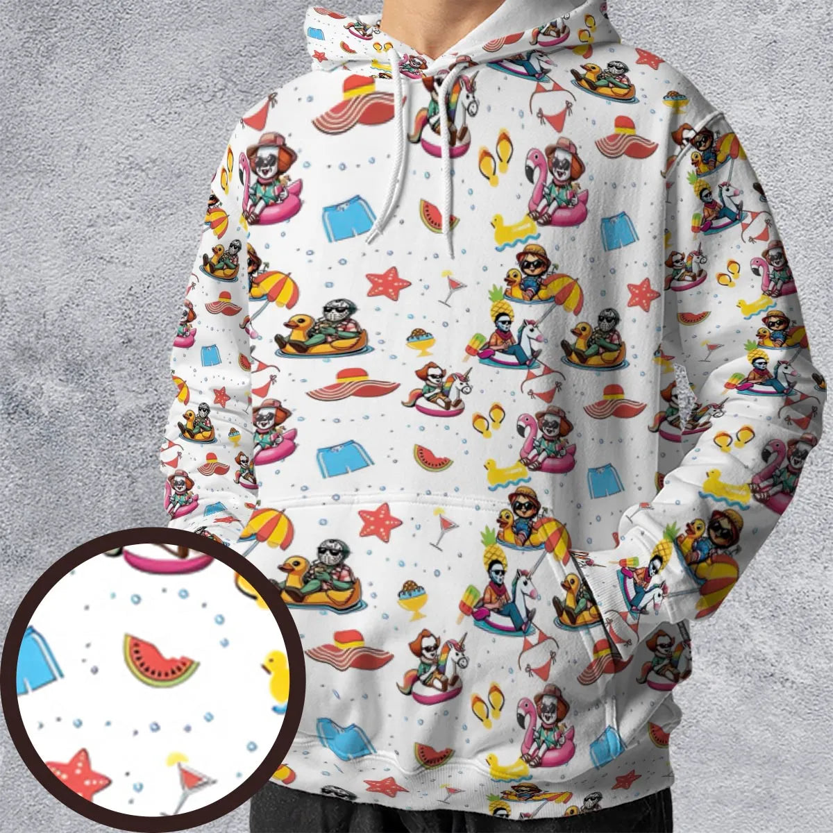 All-over Print Hoodie - 7KMNJ6J1