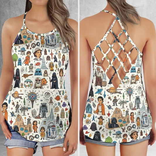 Criss Cross Tank Top - E41HM1XY -  - 1