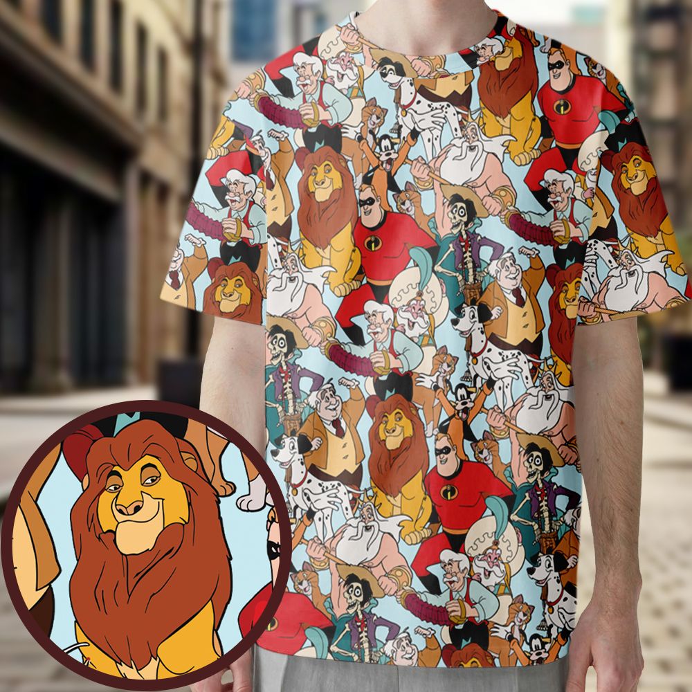 All-Over Print Unisex T-Shirt - VMDFN8B4 -  - 1