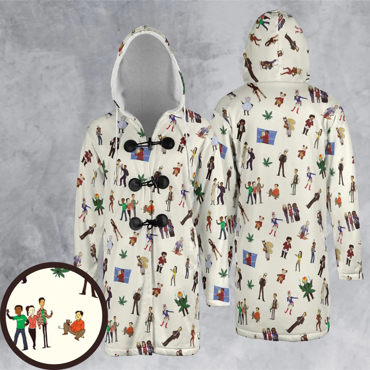 Hooded Cloak Coat - 5RVZLDNX