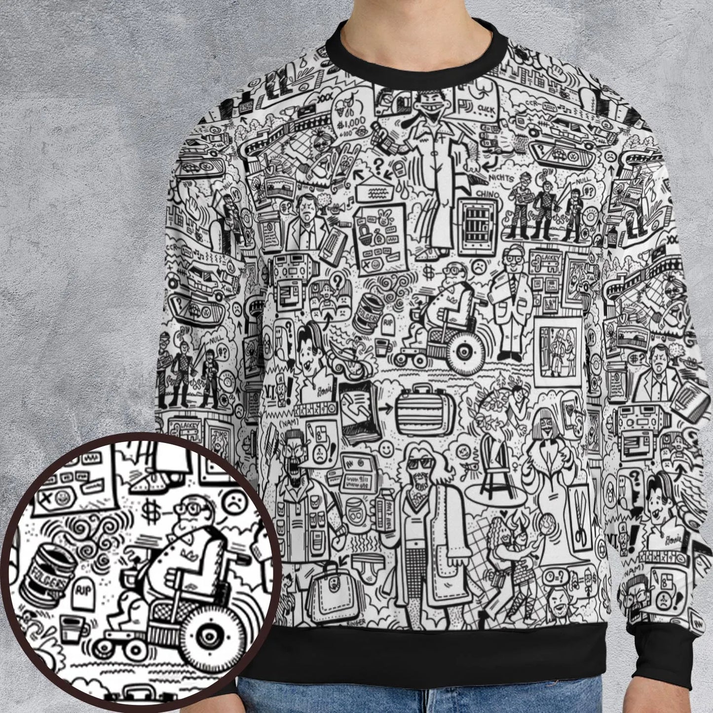 All-over Print Sweatshirt - NSDQVD94
